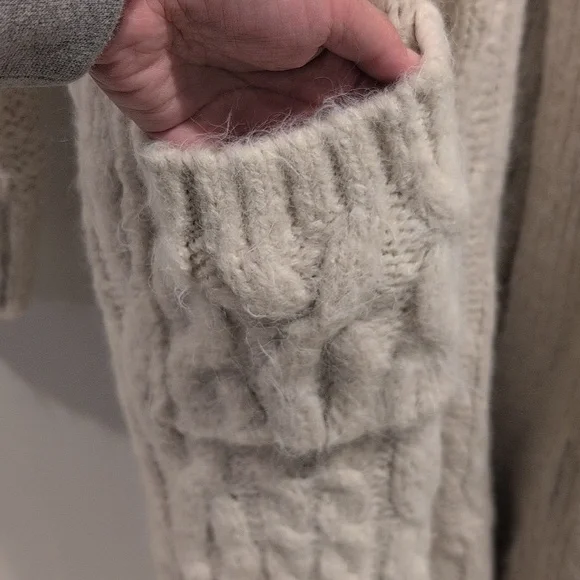 Zara chunky knit cardigan coat - Picture 10 of 12